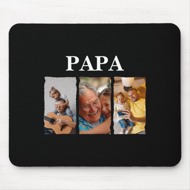 Mousepad Photo Collage Papa D Gift  (Frente)