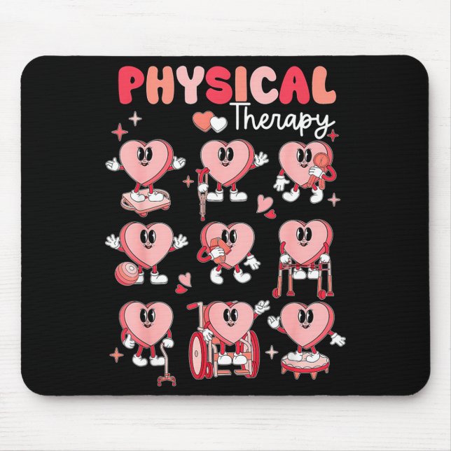 Mousepad Physical Therapy Cute Candy Heart Valentines Pt Th (Frente)