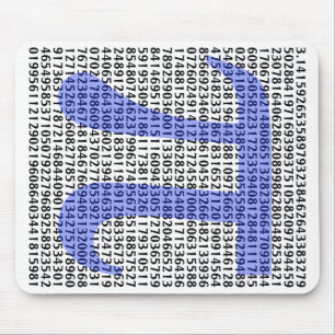 Mousepad Pi 3,14 cem dos dígitos
