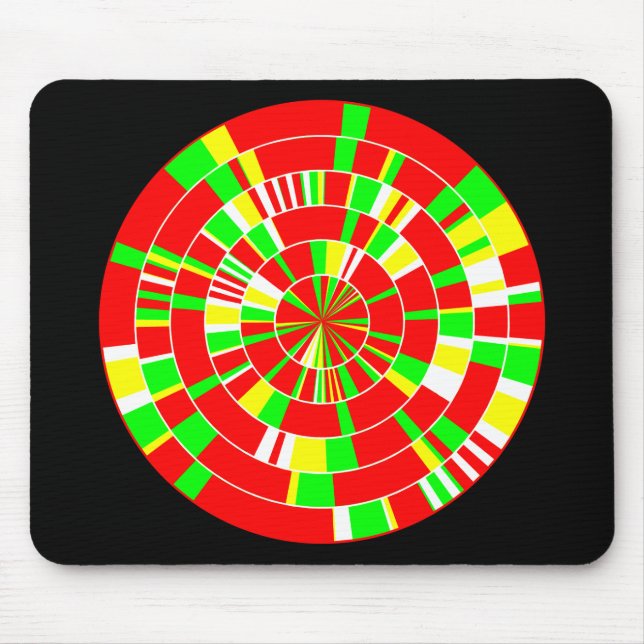 Mousepad Pi Abstrato 02 - A Preto (Frente)