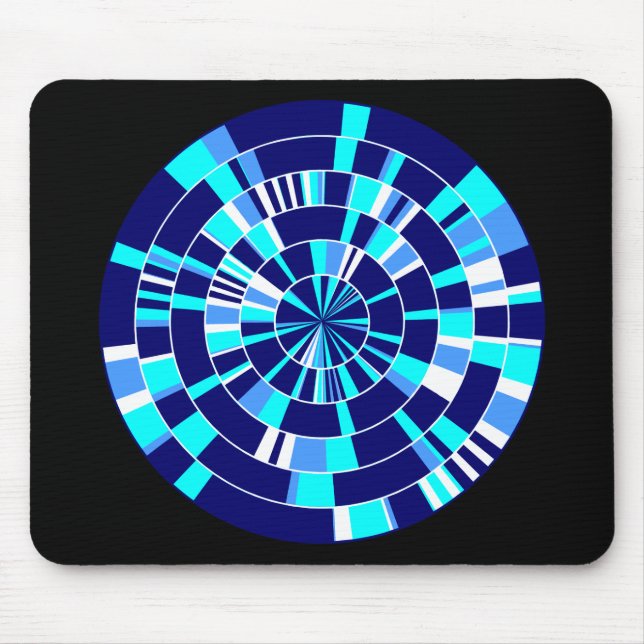 Mousepad Pi Abstrato 07 - A Preto (Frente)