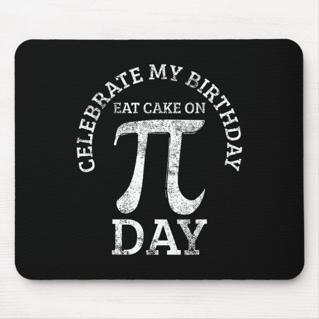 Mousepad Pi Birthday Math Day Vintage (Frente)