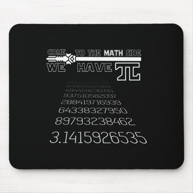 Mousepad Pi Day Engraçado Excelente Citação de Impressão Ma (Frente)