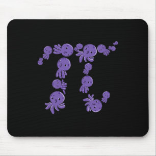 Mousepad Pi Day Engraçado Octopi Octopus Sea Life Pi Símbol