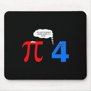 Mousepad Pi Day Engraçado Problemas de Relacionamento Dotad