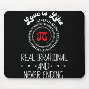 Mousepad Pi Day Graphic Funny Love Cote Namorados Humorísti