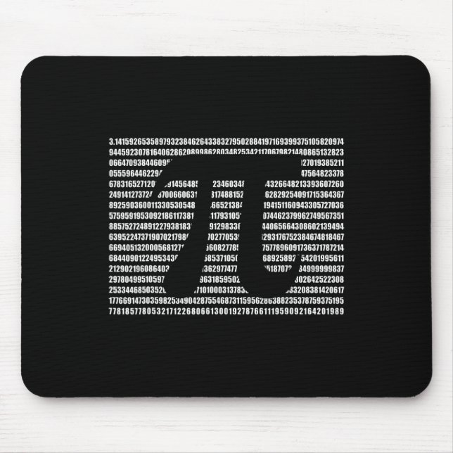 Mousepad Pi Day Math Science Engraçado Professor Dotado Men (Frente)