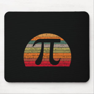 Mousepad Pi Day Retro Vintage Math Student Hap Do Geek De M