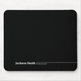 Mousepad Pia negra moderada e personalizada do rato