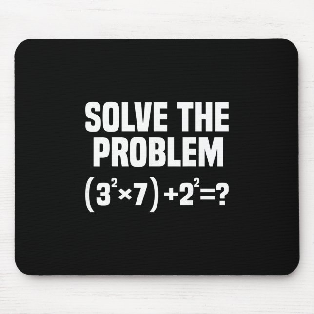 Mousepad Piada 67 Meme Matemática Seis Sete Professor Brain (Frente)