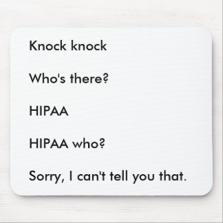 Mousepad Piada da batida da batida de HIPAA