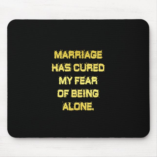 Mousepad Piada de Casamento e Medo Engraçada (Frente)