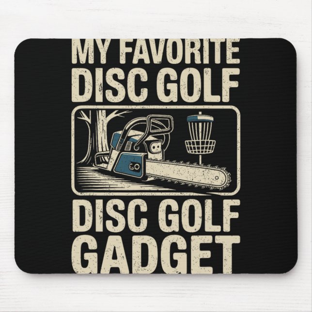 Mousepad Piada de Golfe de Disco Meu Gadget Favorito de Gol (Frente)