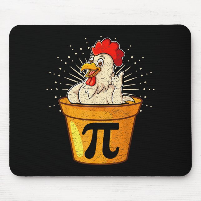 Mousepad Piada engraçada de matemática da panela de frango  (Frente)