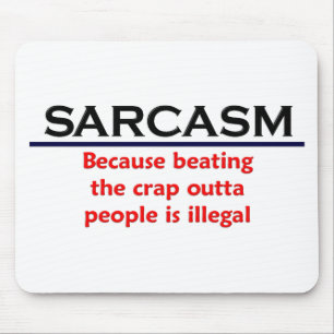 Mousepad Piada engraçada do sarcasmo do KRW
