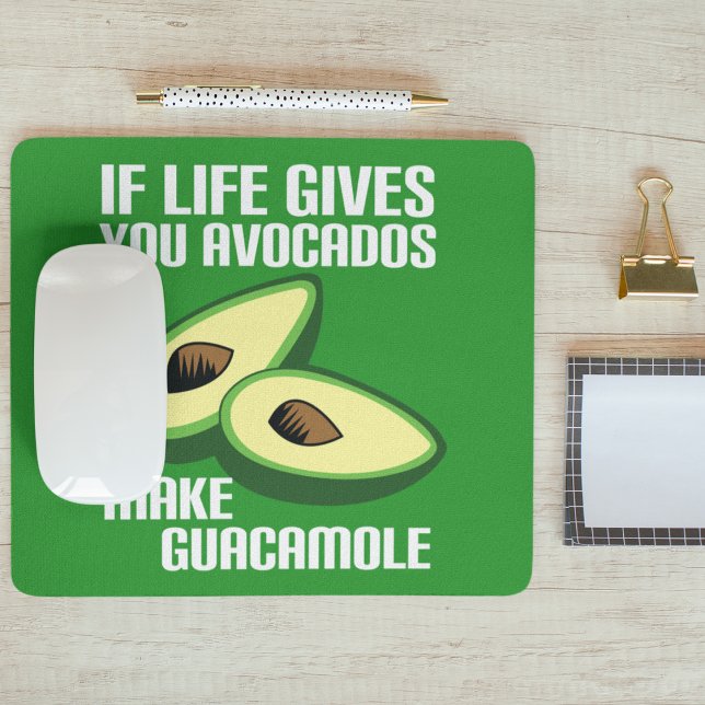 Mousepad Piada Engraçado Guacamole Avocado (Criador carregado)