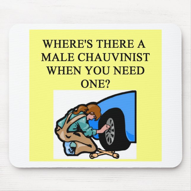 Mousepad piada feminista (Frente)