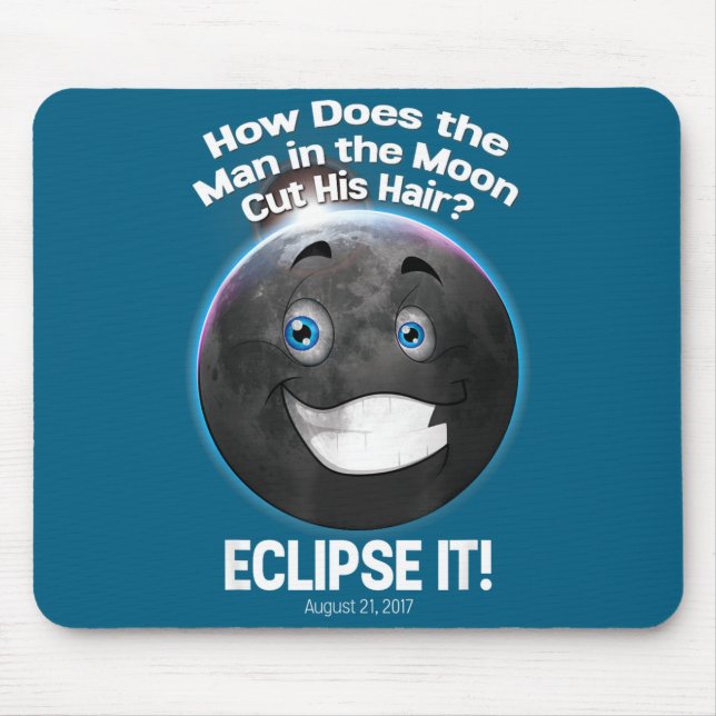 Mousepad Piada Fofa Eclipse Solar Total (Frente)
