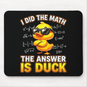 Mousepad Piada Matemática Engraçada Fiz a Conta A Resposta