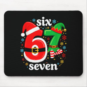 Mousepad Piada Meme Seis Sete 67 Elfo 6 7 Papai Noel Natal