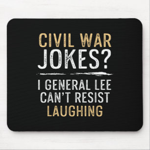Mousepad Piadas da Guerra Civil Não resistem a rir da histó