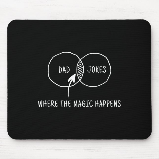 Mousepad Piadas Onde A Magia Acontece (Frente)