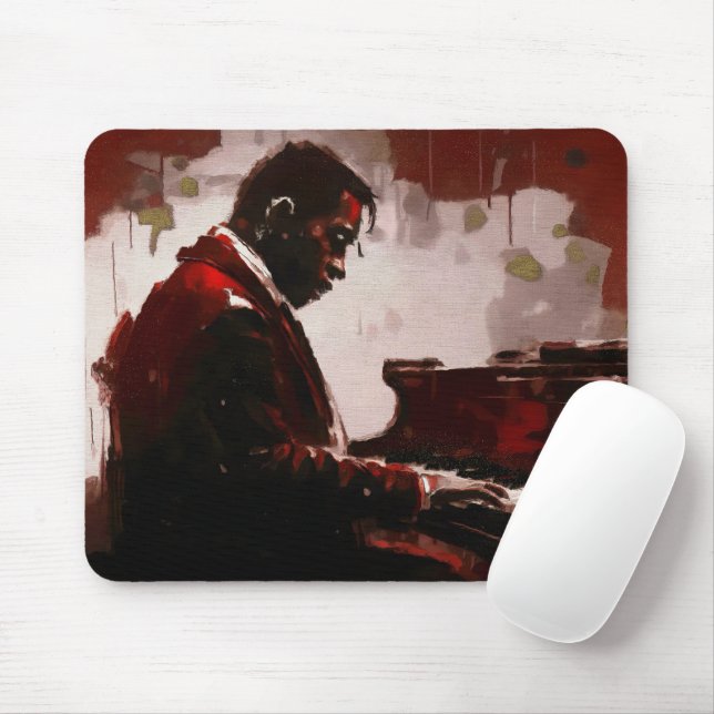 Mousepad Pianista de bar noturno (Com mouse)