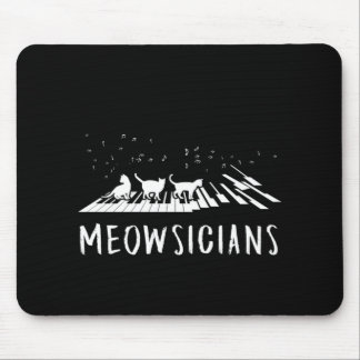 Mousepad Pianista de Pianista de Gata de Gato de Música