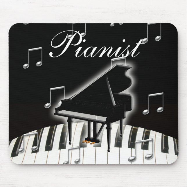 Mousepad Pianista e teclado (Frente)