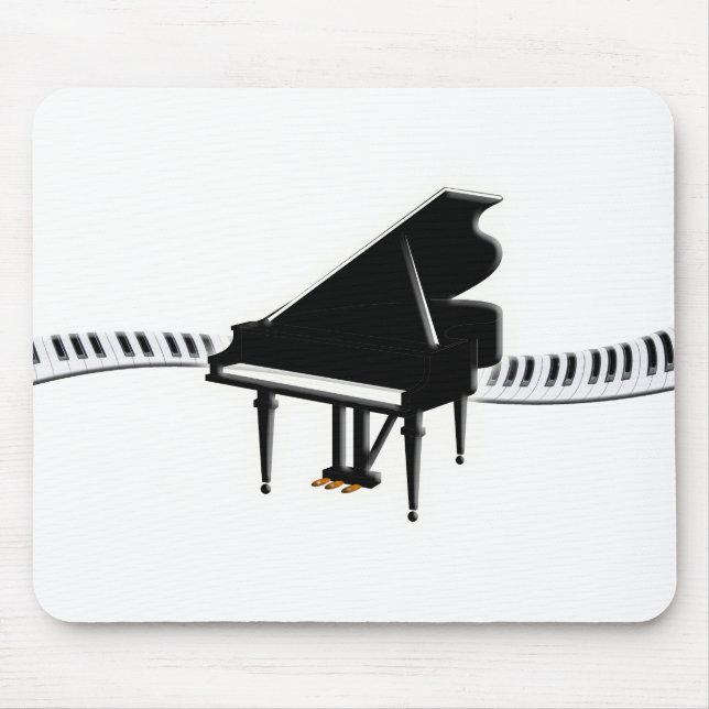 Mousepad Piano de cauda e teclado (Frente)