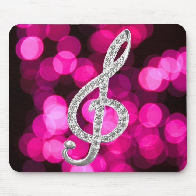 Mousepad Piano Gclef da música (Frente)