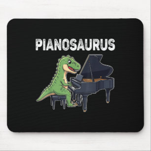 Mousepad Pianossauro Engraçado Dinossauro Jogando Piano Kid