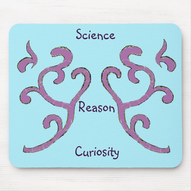 Mousepad Pic seus valores Mat, Padrão Orgânico (Frente)