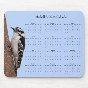 Mousepad Pica-Pau-Anão em uma Árvore – Calendário 2026