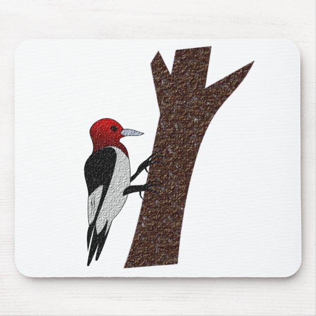 Mousepad Pica-pau-de-cabeça-vermelha (Frente)