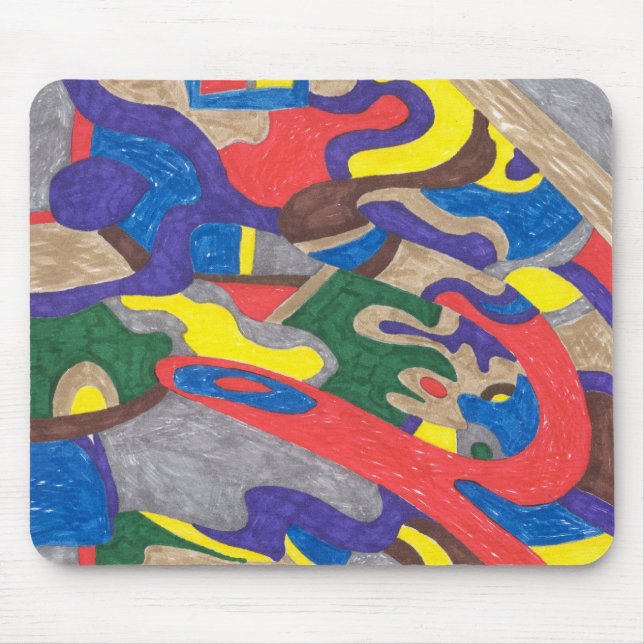 Mousepad "Picasso Cat" Abstrato Art (Frente)