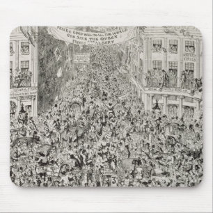 Mousepad Piccadilly durante a grande exposição, 1851
