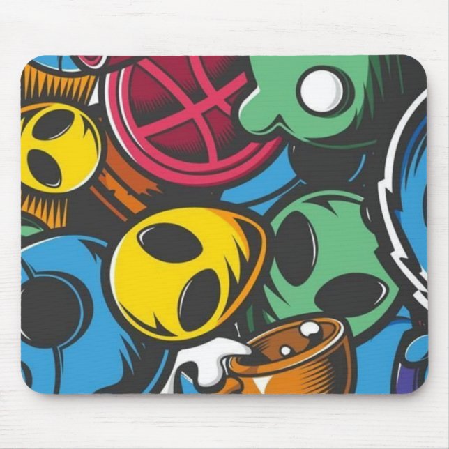 Mousepad Pichações de Coringa  (Frente)