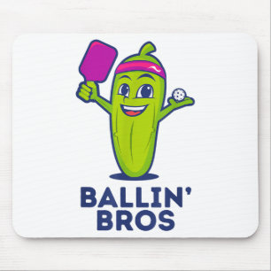 Mousepad Pickle Ballin' Bros - Oferece Amigos, Irmãos Ou