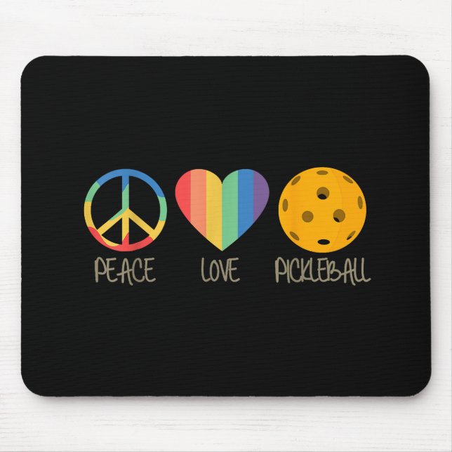 Mousepad Pickleball de Paz e Amor (Frente)