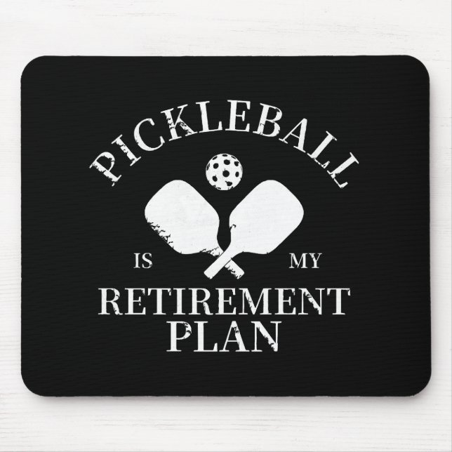 Mousepad pickleball é meu plano de aposentadoria (Frente)