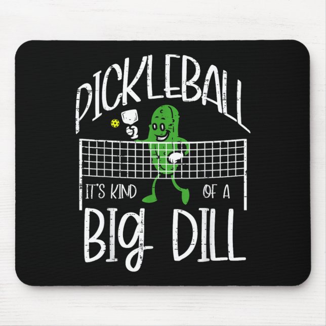 Mousepad Pickleball kind of big dill funny pickle ball wome (Frente)