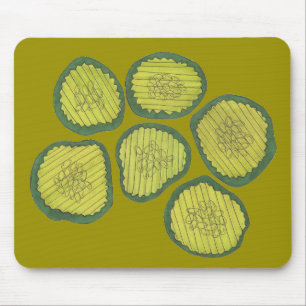Mousepad Picles Chips Doce Comida Kosher Dill