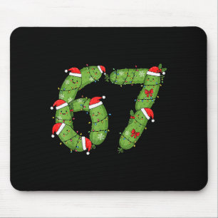 Mousepad Picles de Natal Seis Sete Diversão Férias 67 Meme 