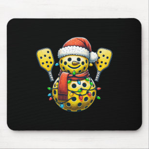 Mousepad Picles de Neve Boneco de Neve Chapéu de Papai Noel