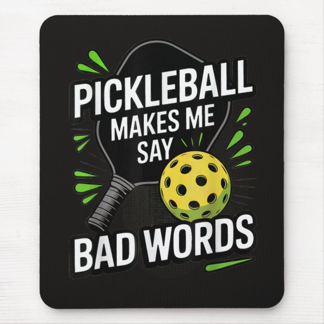 Mousepad Picles Engraçados Me Fazem Dizer Palavras Feias (Frente)