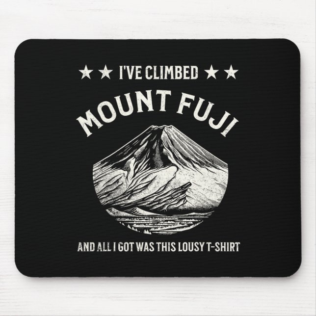Mousepad Pico da Montanha Fuji, Escalada, Caminhada  (Frente)