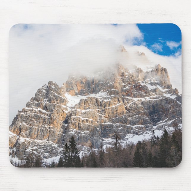 Mousepad Pico de neve nos Alpes europeus (Frente)