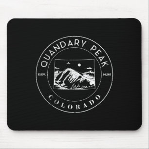 Mousepad Pico Quandary de caminhada em forma de estado mont