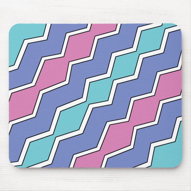 Mousepad Picos vibrantes ZigZag (Frente)